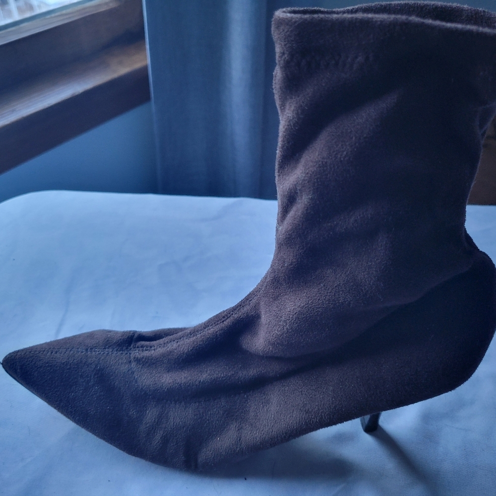 Elegant Brown Suede Women's Heels